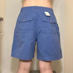 baby blue high rise cargo shorts by jones new york sport size 6 100% cotton